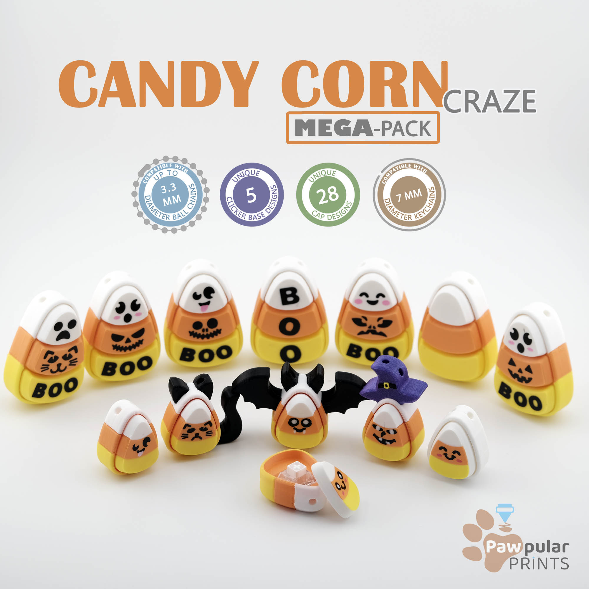 Candy Corn Craze MEGA-Pack - Fidget Keychain [Private Use Only] ??